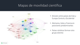Indicadores de movilidad científica basados en datos bibliométricos Slide 41