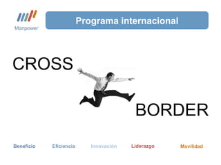 Programa internacional CROSS   BORDER Beneficio Eficiencia Innovación Movilidad Liderazgo  
