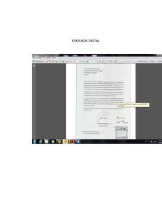 EVIDENCIA DIGITAL 
 