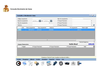 Movimento de Caixa - Start