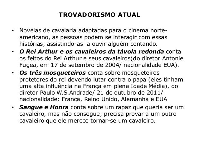 NOVELAS DE CAVALARIA TROVADORISMO PDF DOWNLOAD NOVELAS DE CAVALARIA TROVADORISMO PDF DOWNLOAD