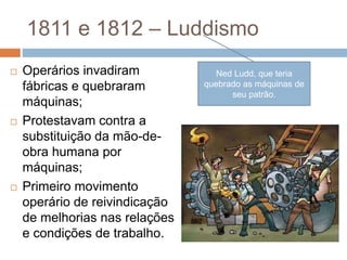 Movimento luddista e cartista - 8º Ano | PPTX