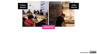 hacker 
spaces 
maker 
spaces 
AMBIENTES 
by Heloisa Neves // 
 