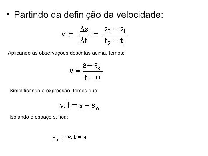 Movimento Retilineo Uniforme