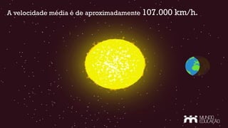 A velocidade média é de aproximadamente 107.000 km/h.
 