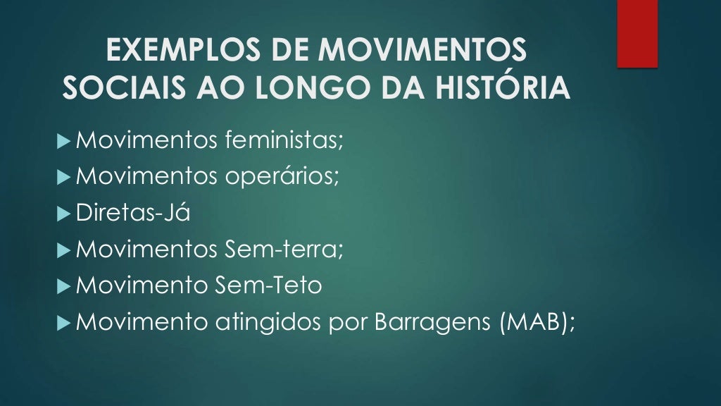 Identifique Diferenças Entre Os Movimentos Sociais Tradicionais E Os Novos