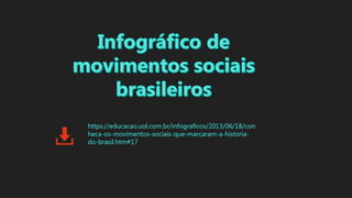 https://educacao.uol.com.br/infograficos/2013/06/18/con
heca-os-movimentos-sociais-que-marcaram-a-historia-
do-brasil.htm#17
 