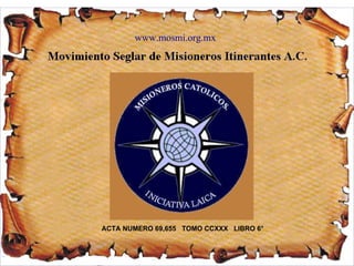 www.mosmi.org.mx




ACTA NUMERO 69,655 TOMO CCXXX LIBRO 6°