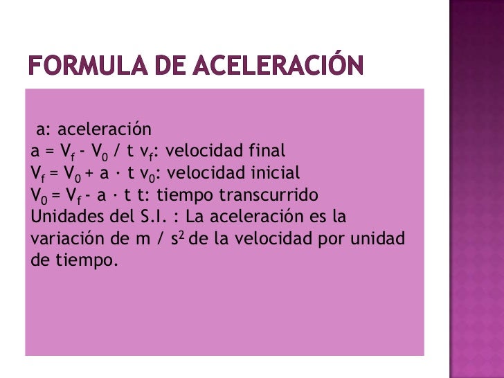 Movimiento aceleración constante fisica 2
