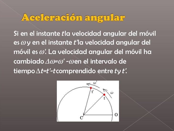 Movimiento circular con aceleración angular