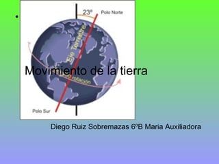 Movimiento de la tierra Diego Ruiz Sobremazas 6ºB Maria Auxiliadora 