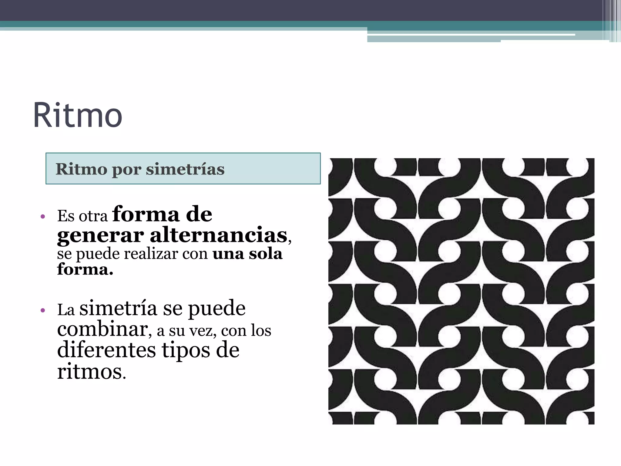Recursos visuales: balance, movimiento, ritmo, volumen, escala. | PPTX
