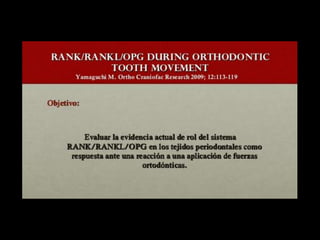 Movimiento ortodoncico