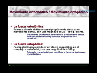 Movimiento ortodoncico
