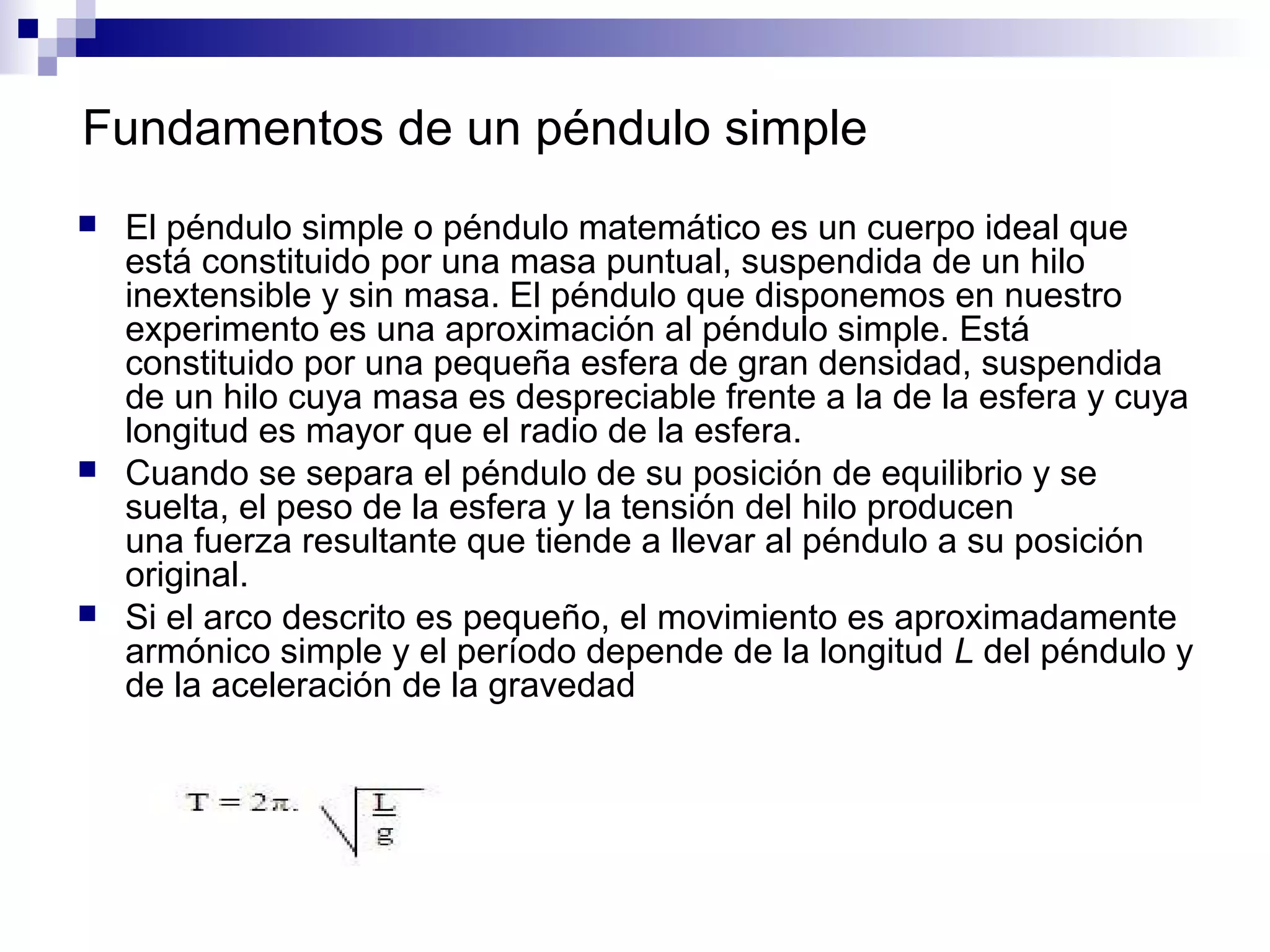 Penudo Movimiento oscilatorio | PPT