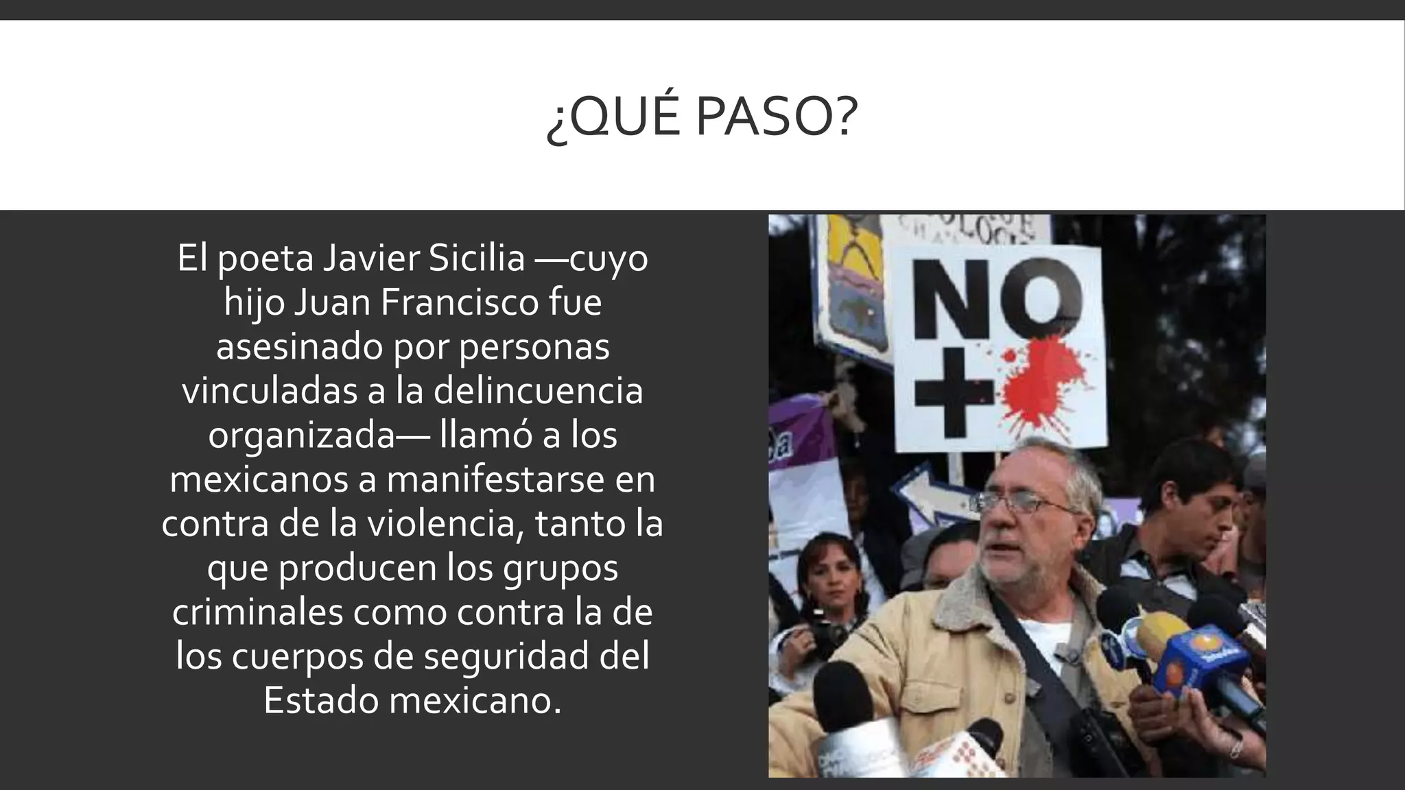 Movimiento por la paz con justicia y dignidad PPT