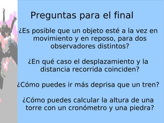 Utilizar las ecuaciones de los movimientos rectilíneos para resolver ejercicios. 
