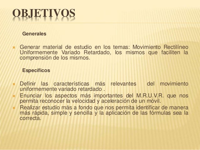 Resultado de imagen para movimiento rectilineo uniforme acelerado objetivo