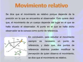 Movimiento relativo | PPTX