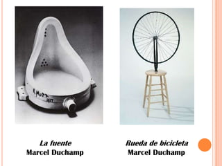 Rueda de bicicletaMarcel DuchampLa fuenteMarcel Duchamp