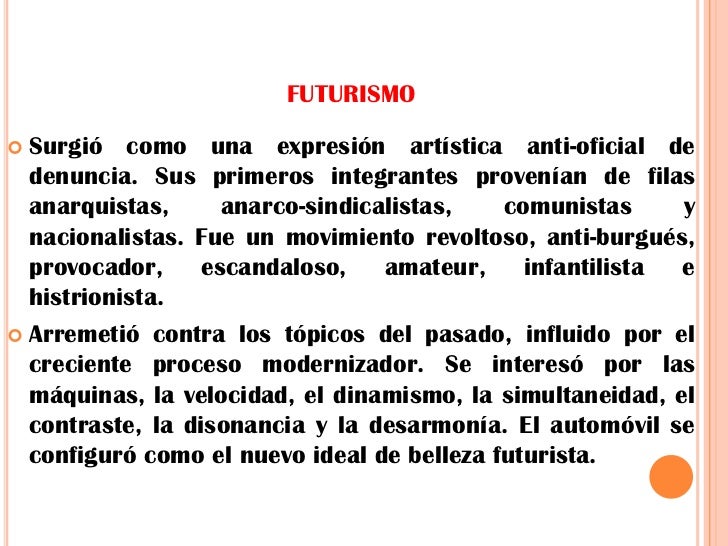 Movimientos de Vanguardia