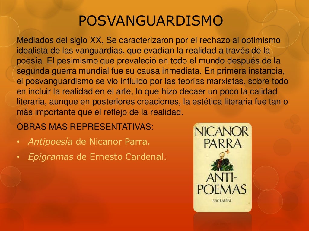 Movimientos literarios
