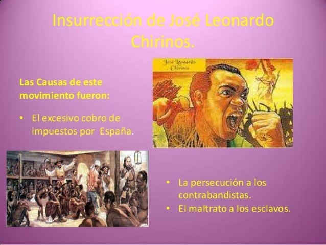 Movimientos preindependentista. Insurreccion de Jose 