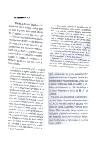 PRESBITERIANO
 
