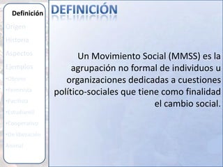 DefiniciónDefiniciónOrigenHistoriaAspectosEjemplosObrero