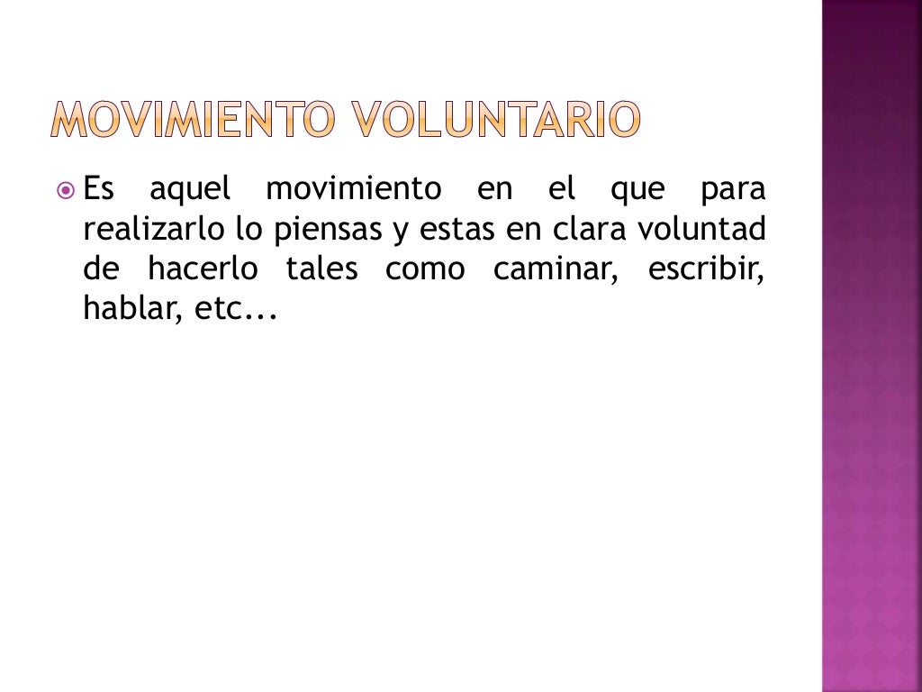 TERCERO DE PRIMARIA B1 Movimientos voluntarios e involuntarios