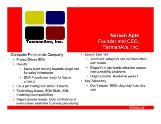 Moving Beyond Project Level SOA