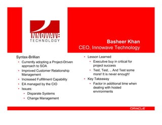 Moving Beyond Project Level SOA