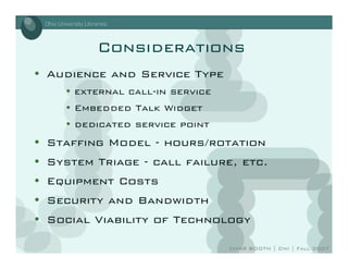 moving communication forward: internet voice and video in libraries