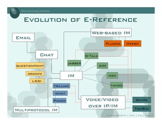 moving communication forward: internet voice and video in libraries