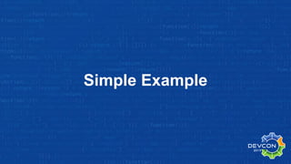 Simple Example
 