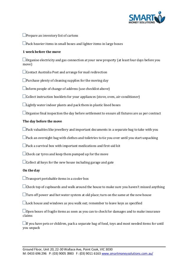 moving home checklist moving home checklist