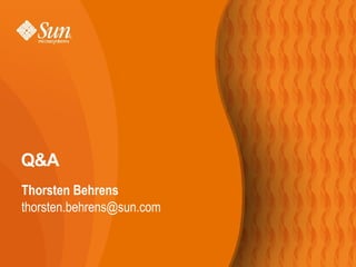 Q&A Thorsten Behrens [email_address] 