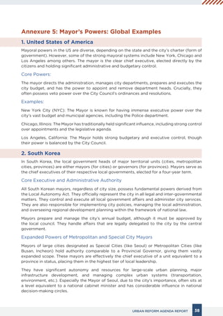 Mayor Power Framework for Effective Governance in India's Million-Plus Cities | PDF