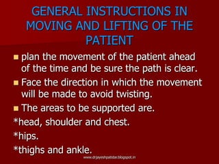 Moving and lifting the patient | PPSX