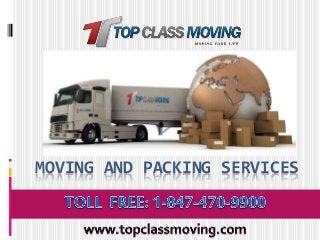 MOVING AND PACKING SERVICES
 