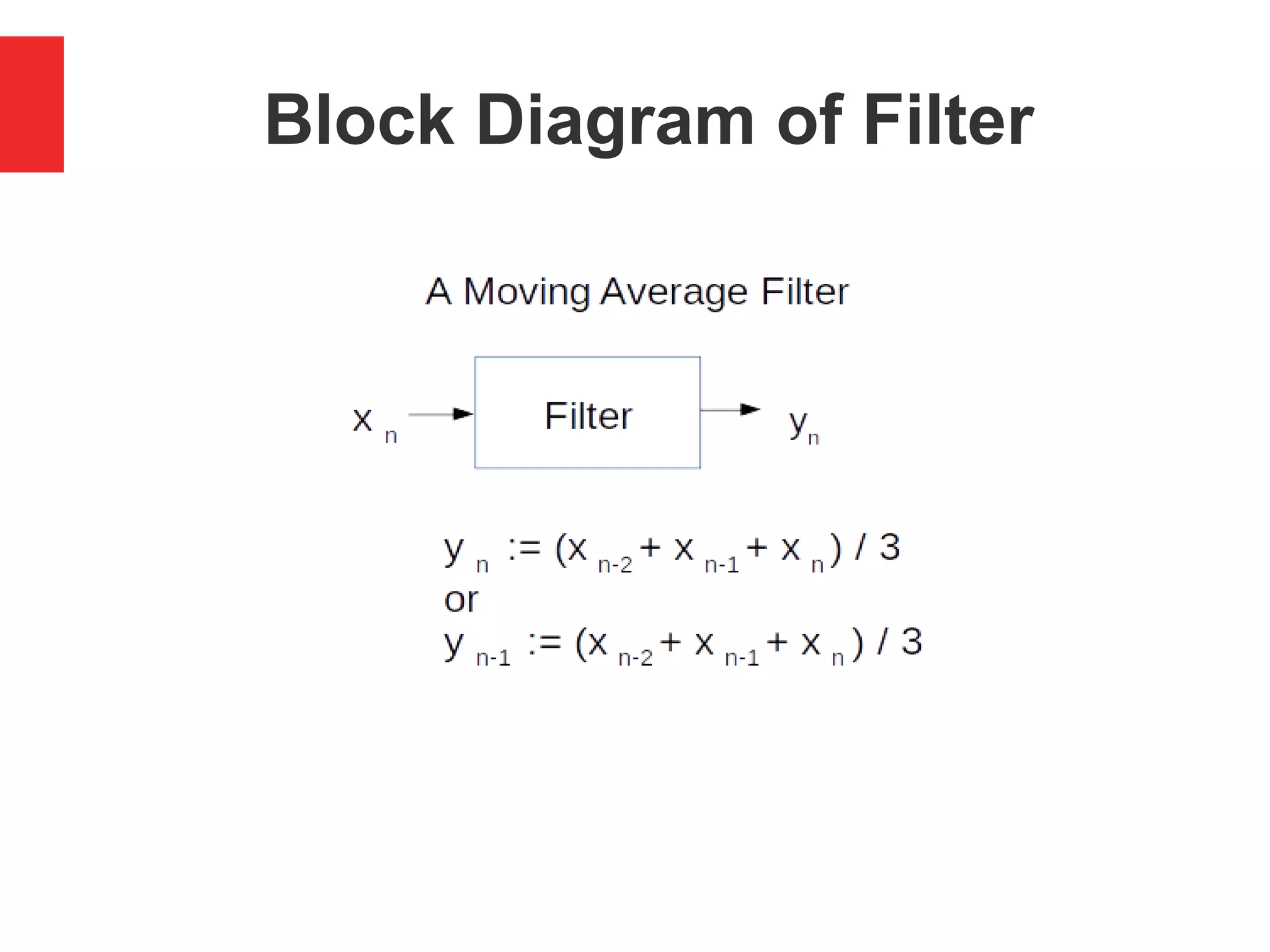 Moving Average Filter in C | PPTX