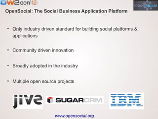 Moving Beyond Portals to Social Middleware, OW2con’12, Paris