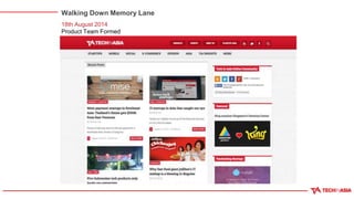 Walking Down Memory Lane
18th August 2014
Product Team Formed
 