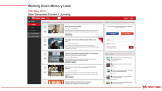 Walking Down Memory Lane
28th May 2015
User Generated Content / Upvoting
Articles
 