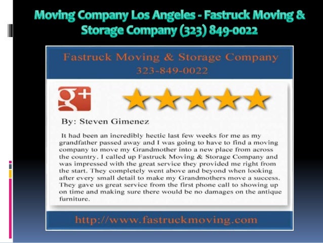 Moving Services Los Angeles Fastruck Moving &amp; Storage