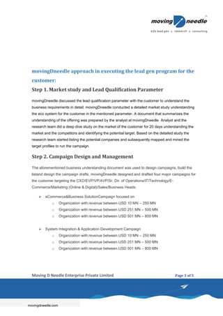 e-commerce - lead generation case study | PDF