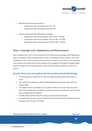 e-commerce - lead generation case study | PDF