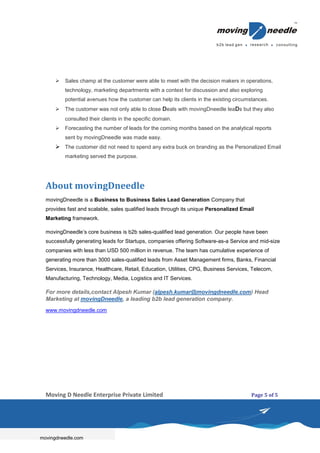 e-commerce - lead generation case study | PDF