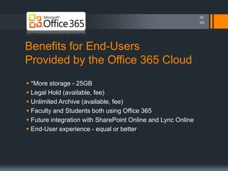 Moving employee email to the cloud with ms office 365 01-16-2013 - final