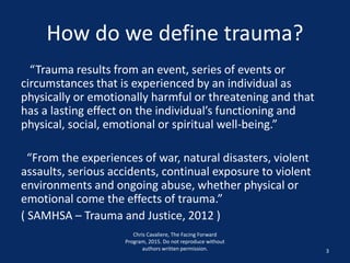Moving forward in trauma awareness | PPTX